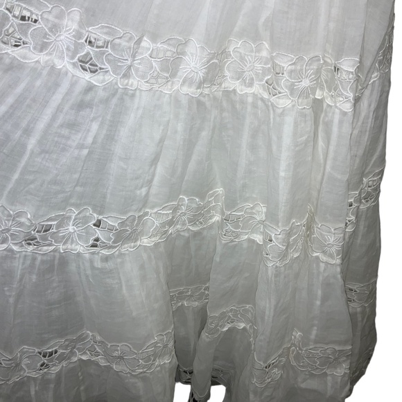 Zimmermann Cassia Yoke Ivory Cut Out Swim & Resort Collection Dress AU 0 US 4 - Picture 3 of 8